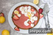 strawberry lemon curd tart