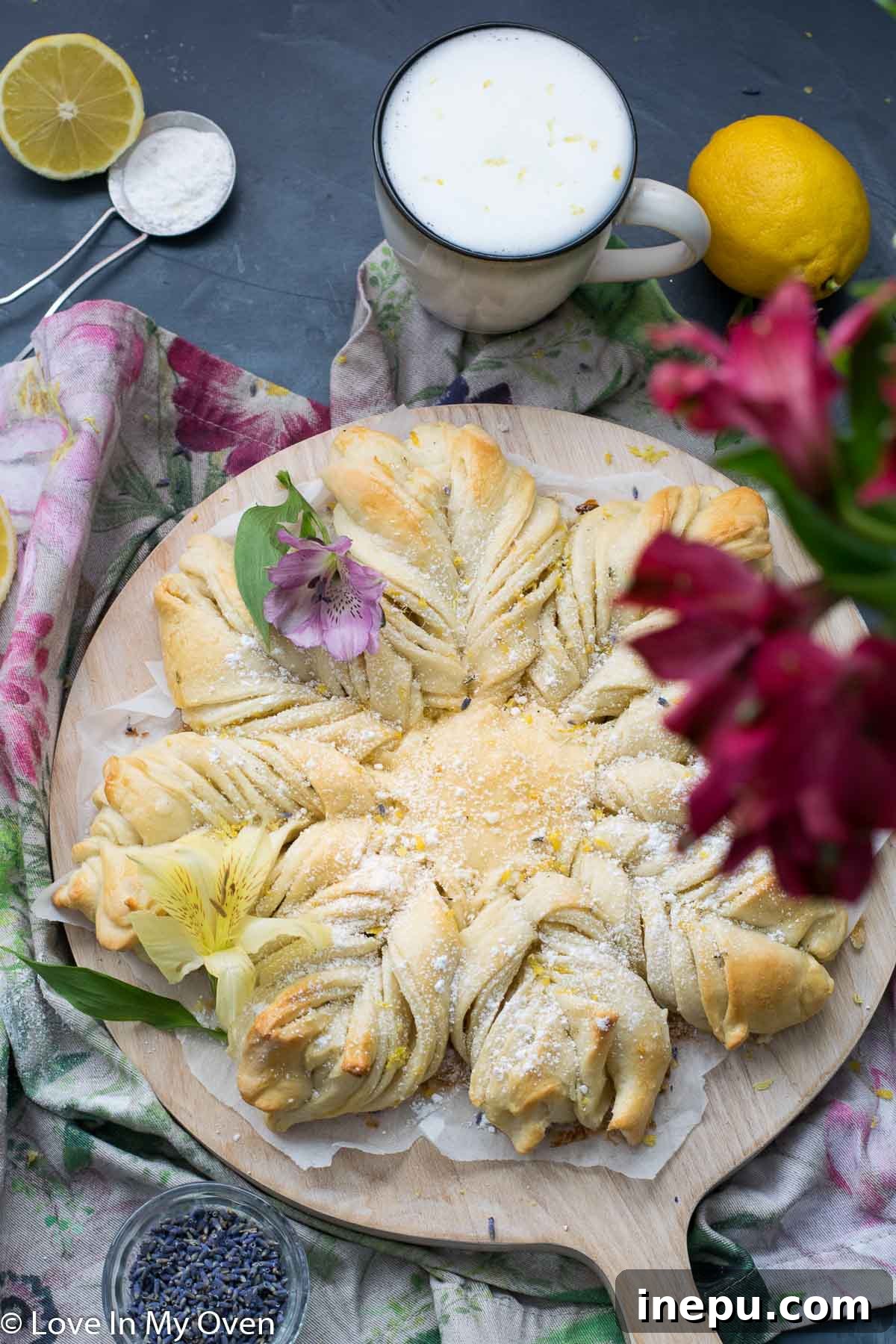 Celestial Lemon Lavender Bread 13 star lavender lemon bread