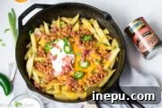 skillet loaded cheese fries