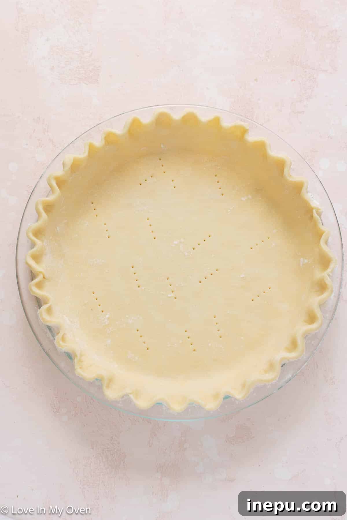 Golden brown and flaky 3 ingredient pie crust