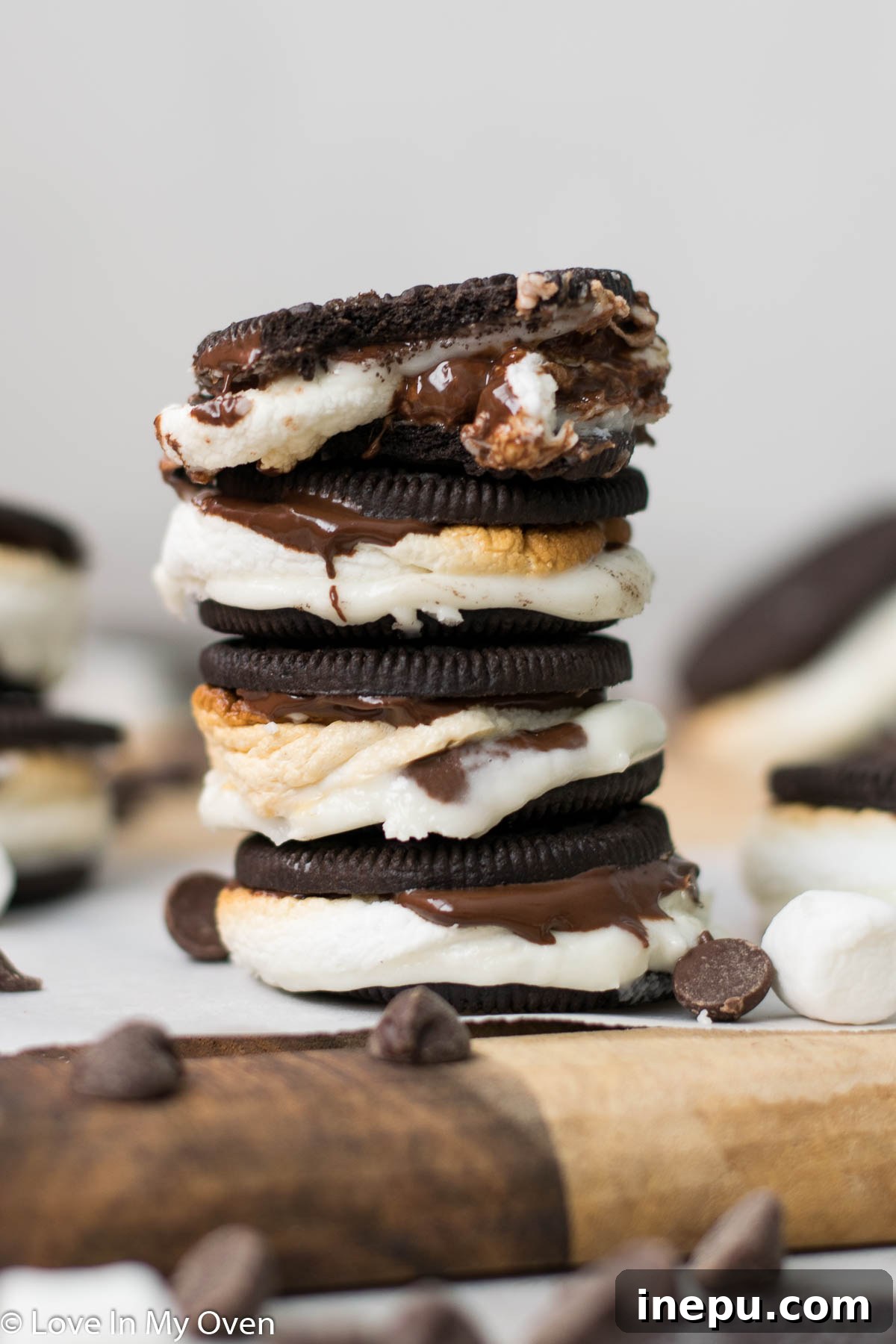 Oreo Campfire Delight 8 Plate of freshly made S'moreos