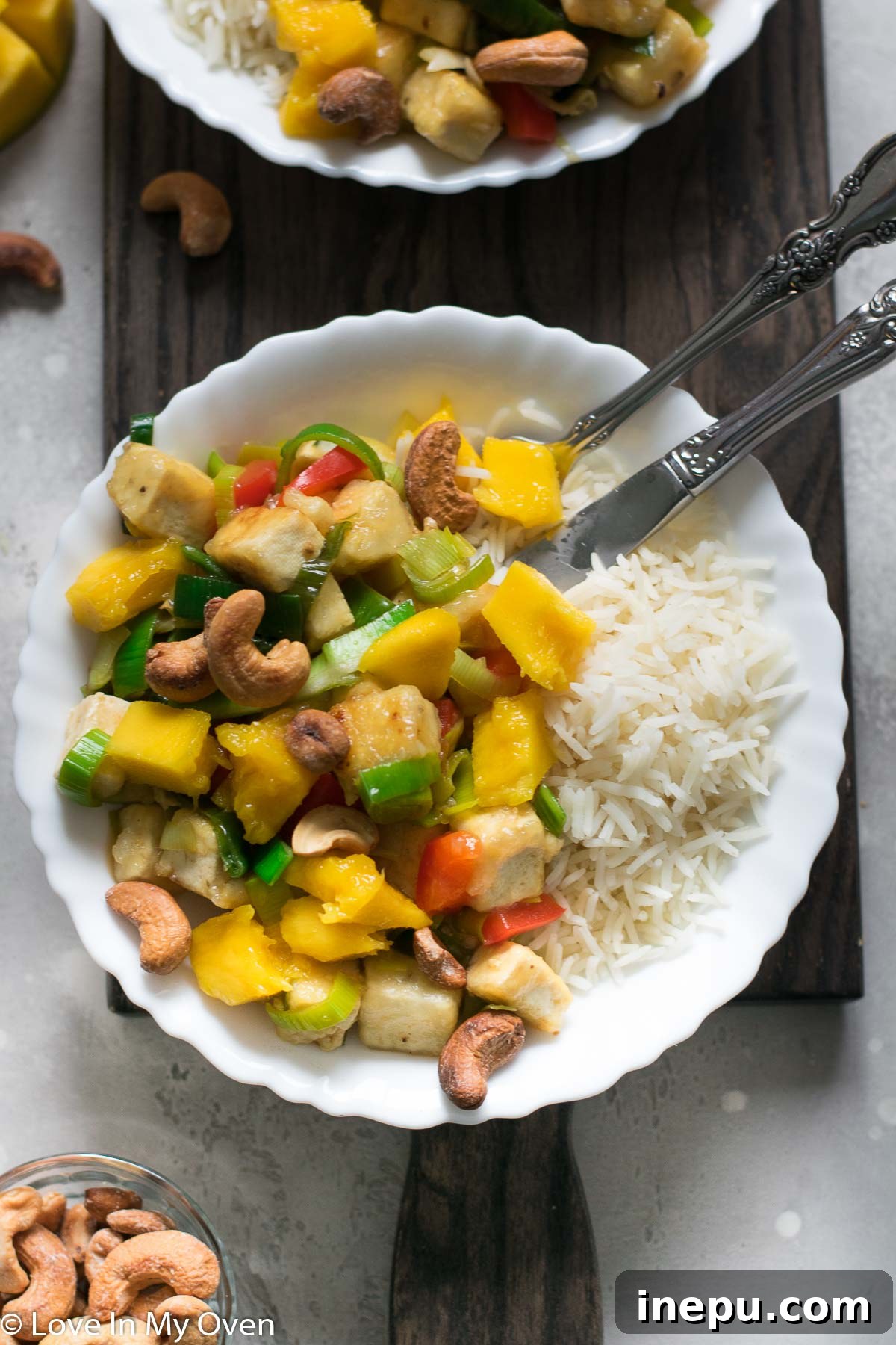 mango tofu stir fry