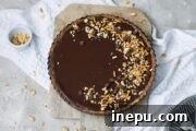 caramel chocolate pretzel pie