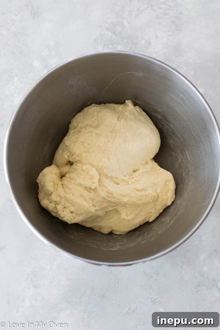Irresistible Nutella Swirl Rolls 6 dough rising in a bowl