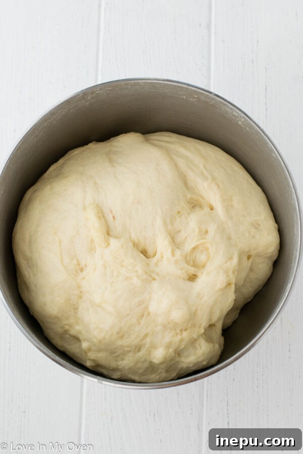 Golden Apple Cinnamon Tear-Apart Bake 5 Ready for second rise