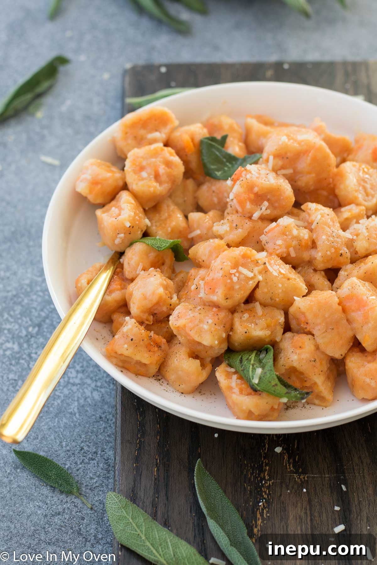 sweet potato gnocchi with crispy sage butter