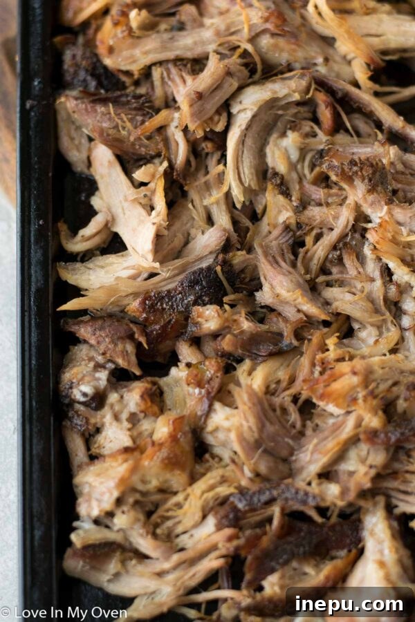 Apple Infused Pulled Pork 5 Shredded apple cider pulled pork