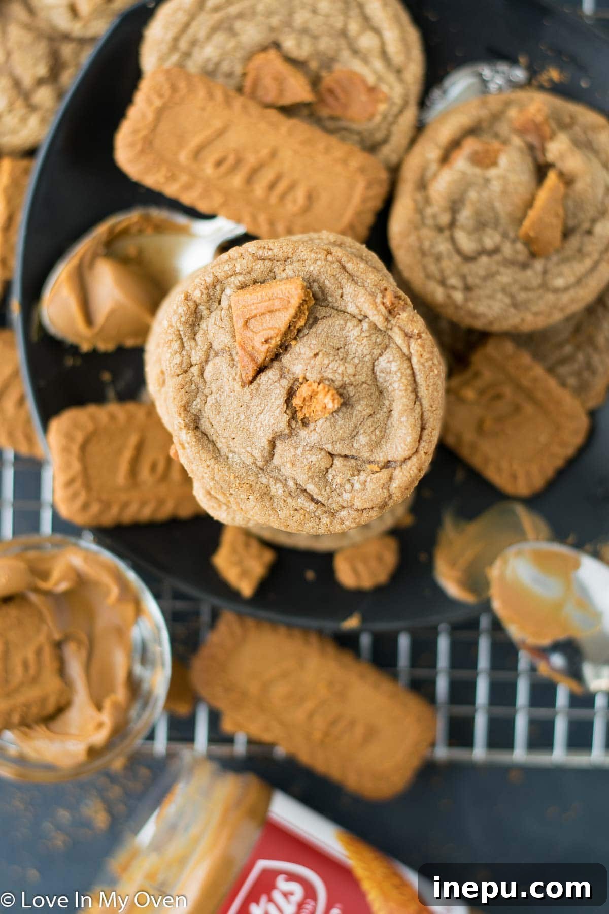 Delightful Stack of Cookie Butter Cookies