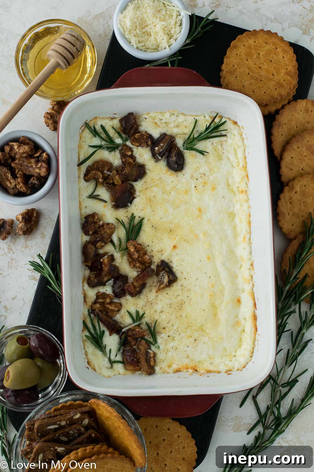 Tangy Baked Goat Cheese Dip 2 baked goat cheese dip