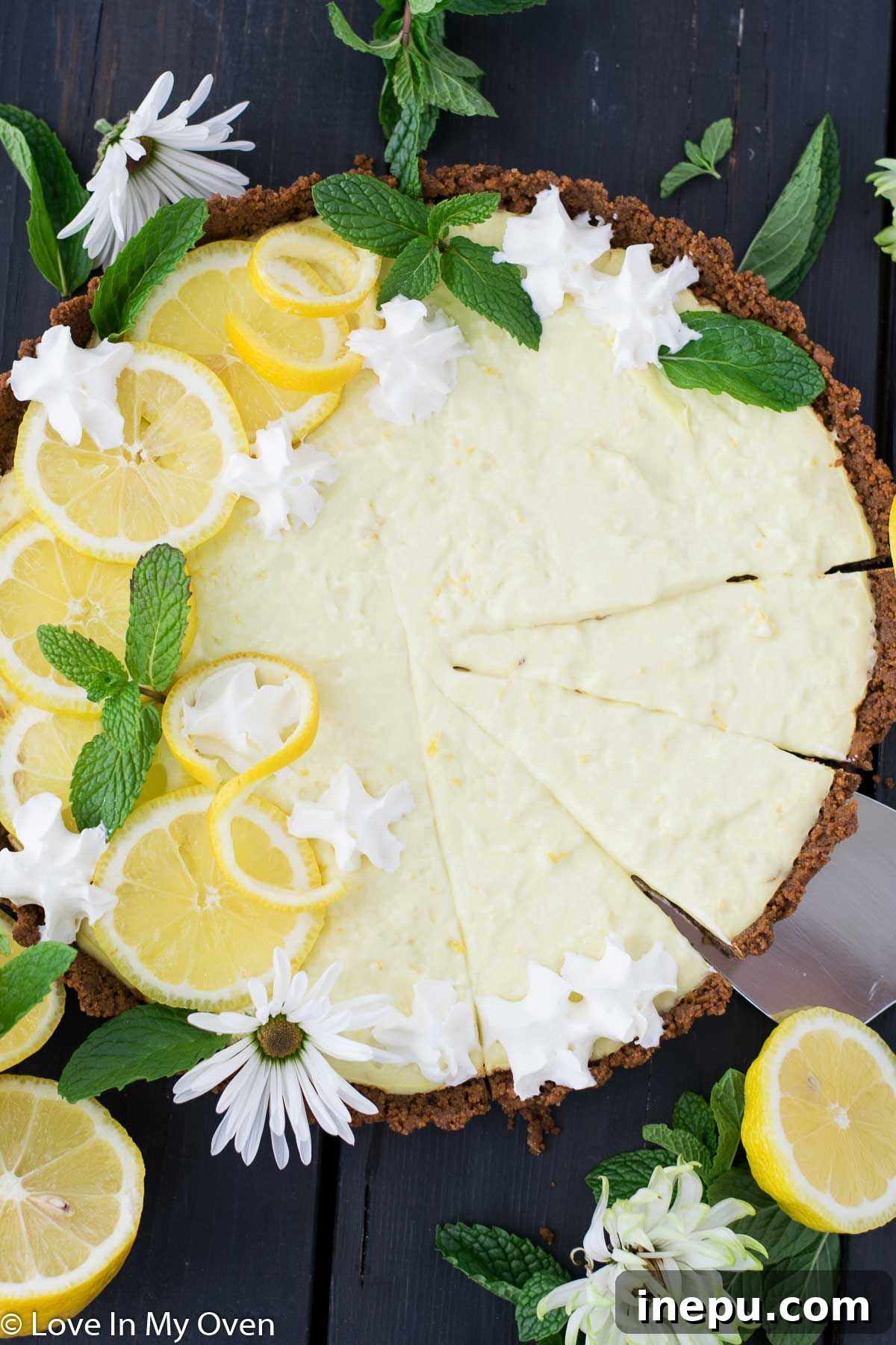 vegan lemon curd tart
