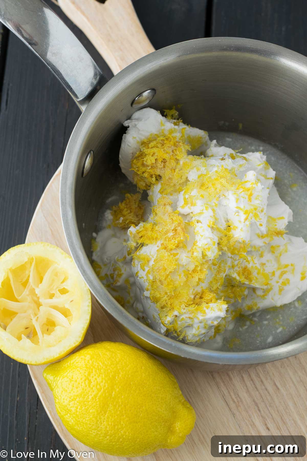 vegan lemon curd tart filling