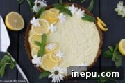 vegan lemon curd tart