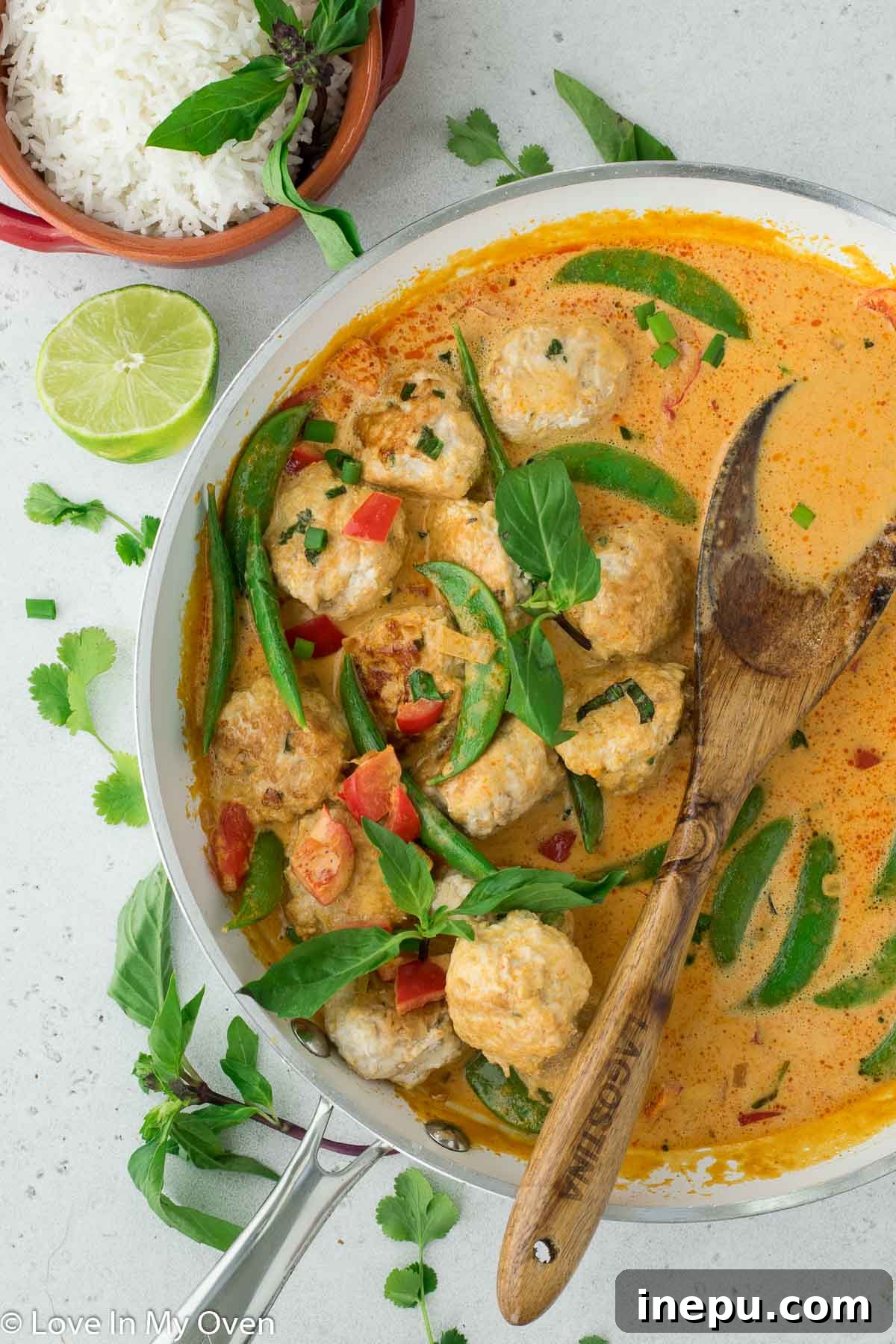 thai chicken meatballs
