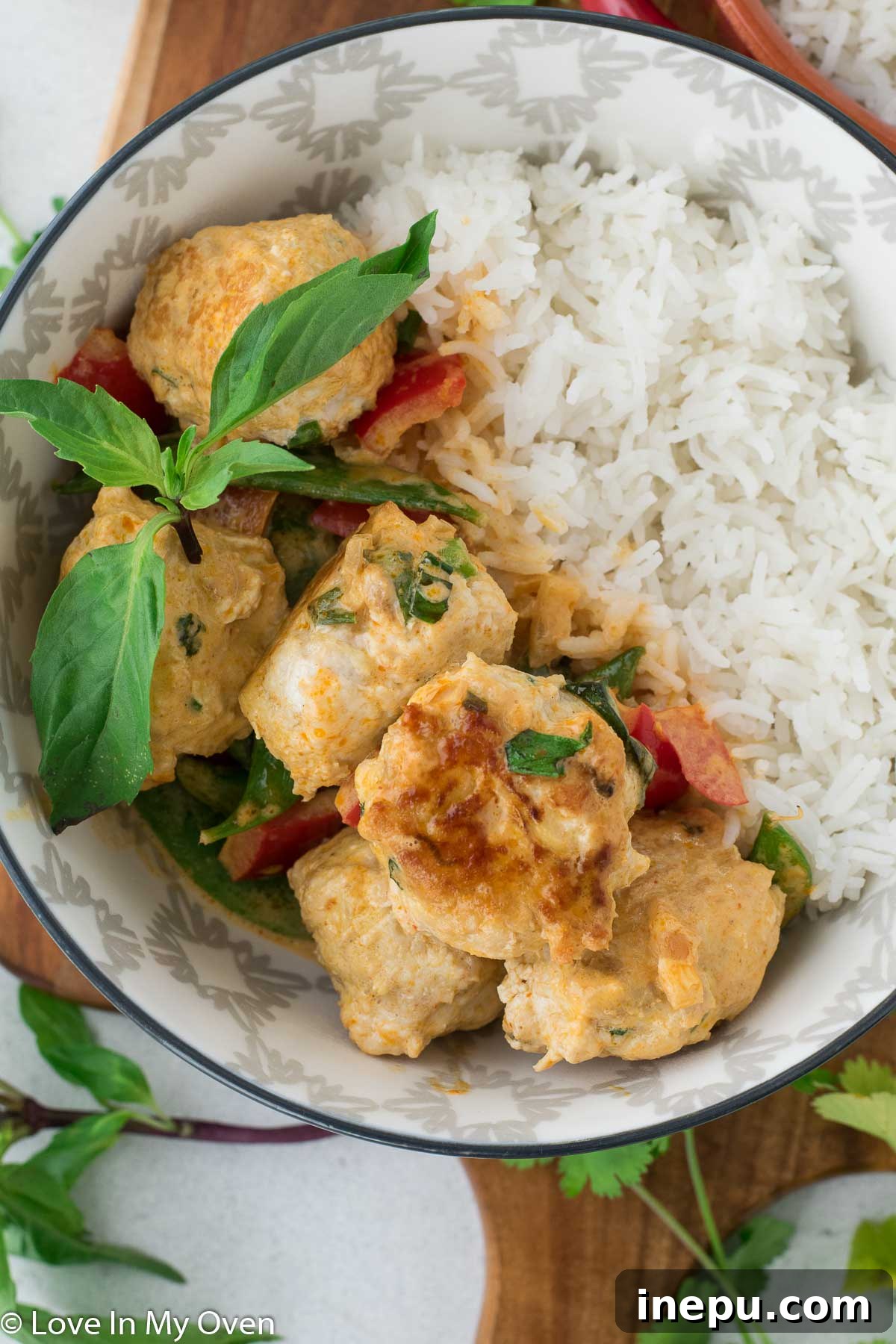 thai chicken meatballs