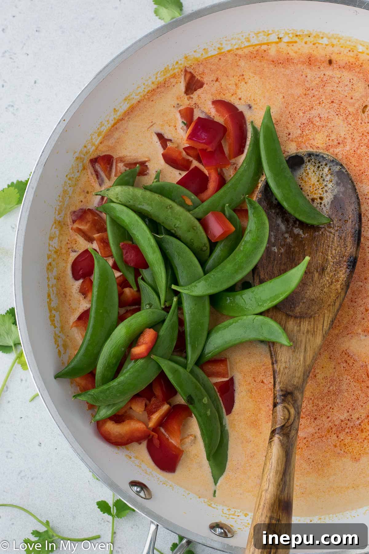 red curry sauce with vegetables