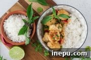 thai chicken meatballs with rice