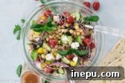 Greek chickpea salad