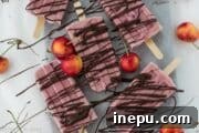 greek yogurt cherry popsicles