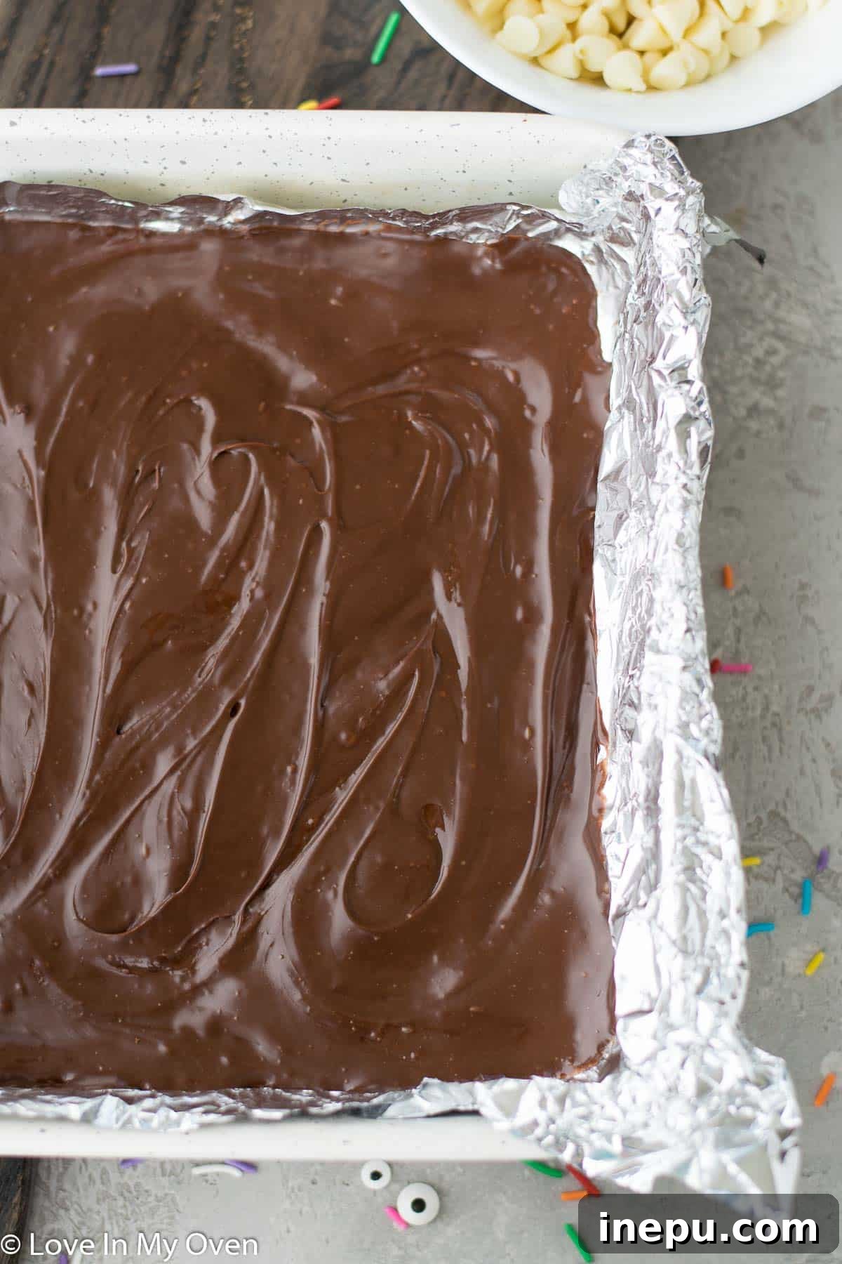 Halloween fudge dark layer