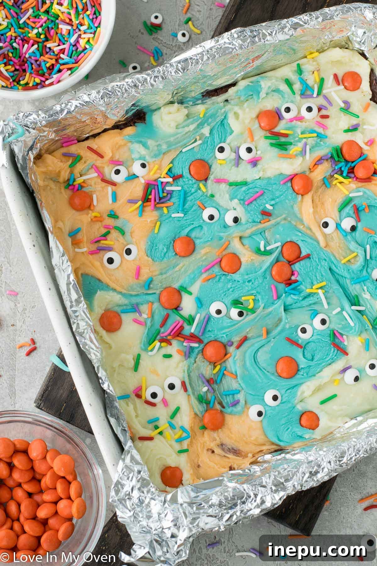 halloween fudge serving