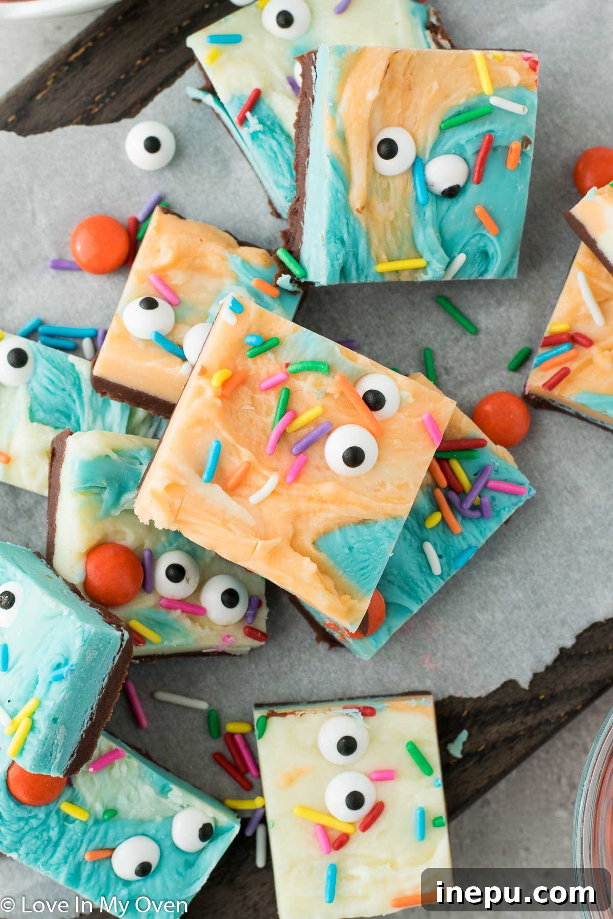 halloween fudge stack