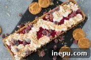 cranberry curd tart