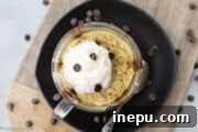 chocolate chip banana mug cake