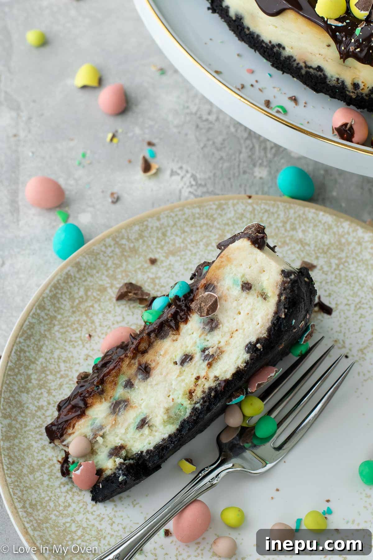 mini egg cheesecake