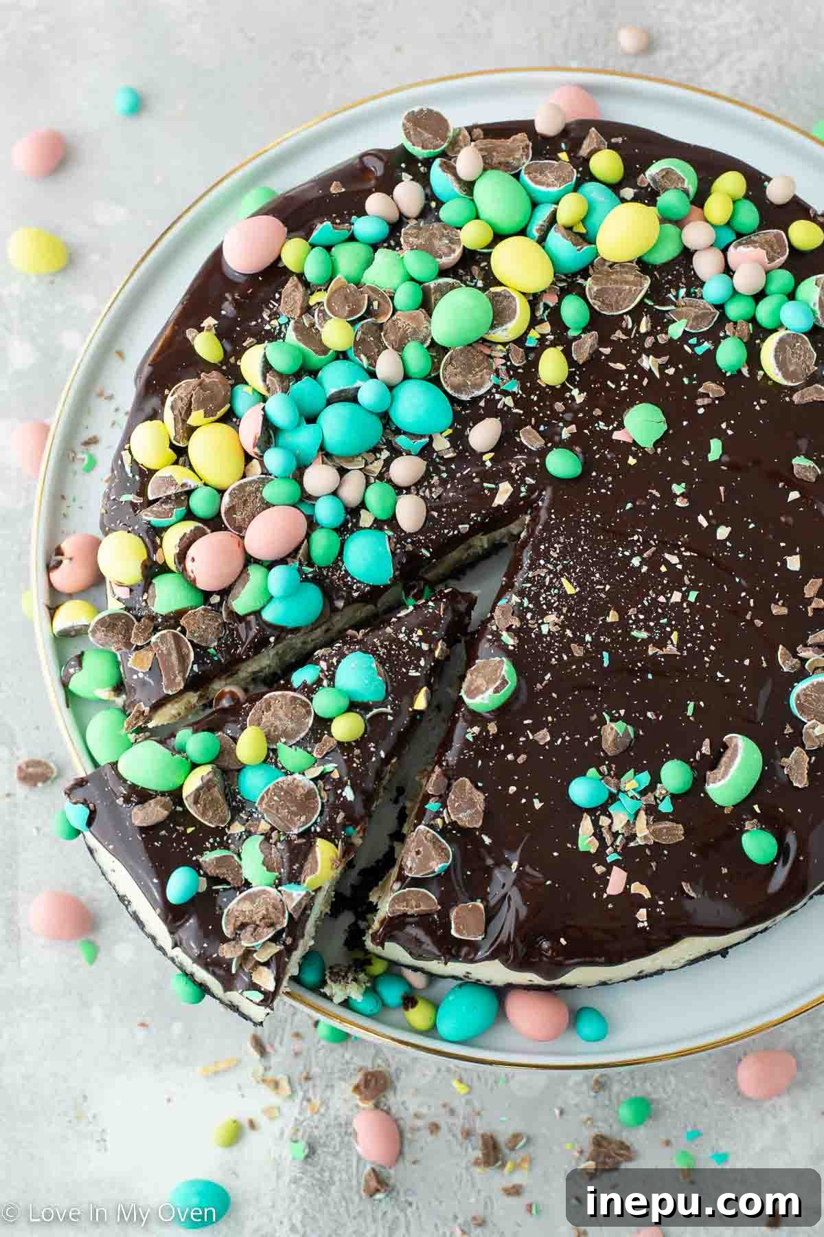 mini egg cheesecake