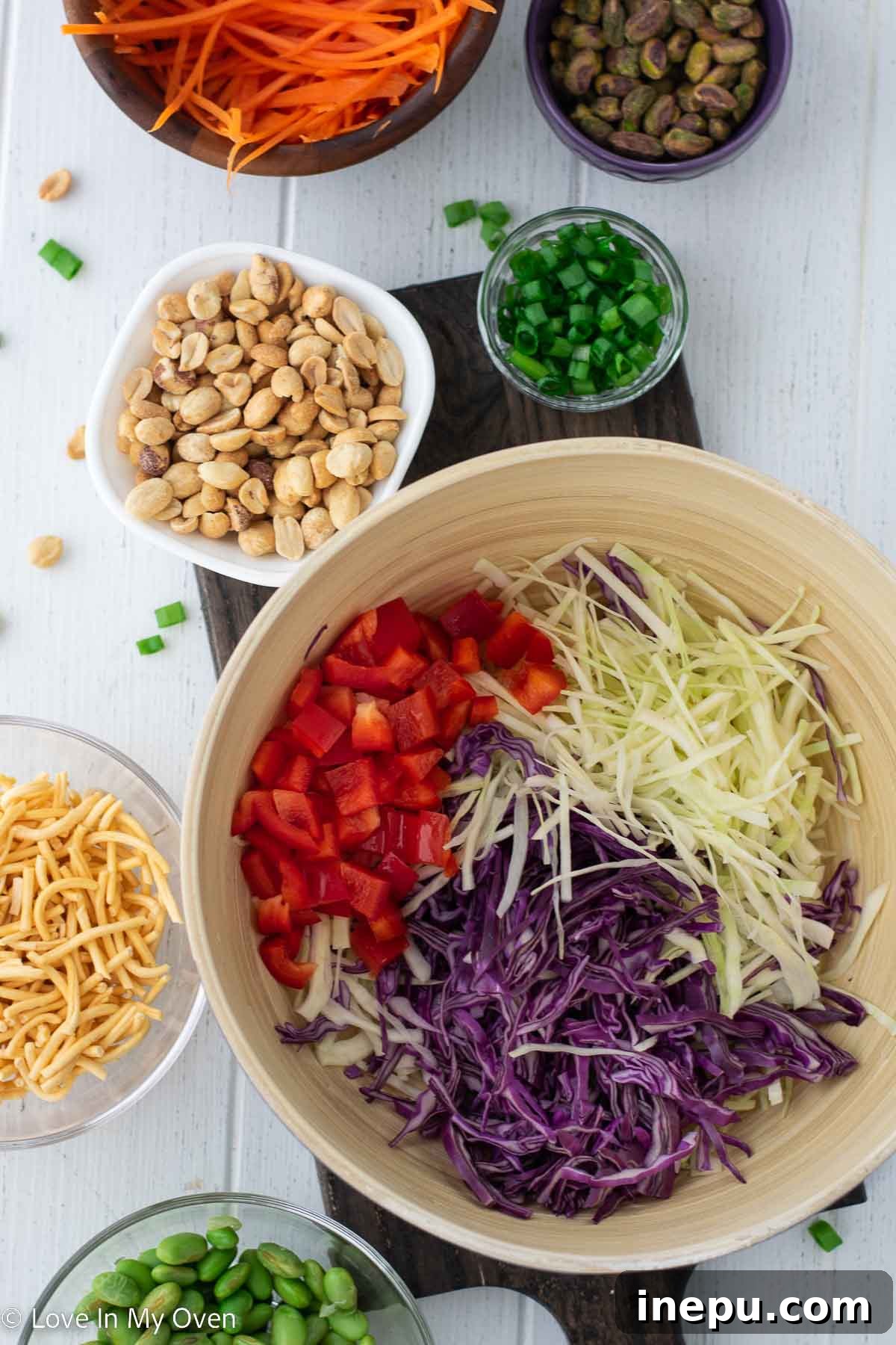 Crispy Asian Sesame Salad 3 Fresh ingredients for Asian Crunch Salad