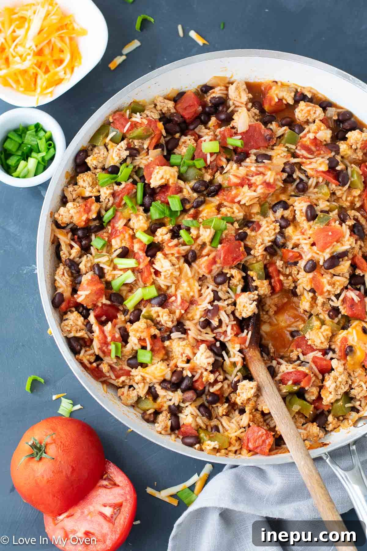 Skillet Turkey Burrito Bowls 2 turkey burrito skillet