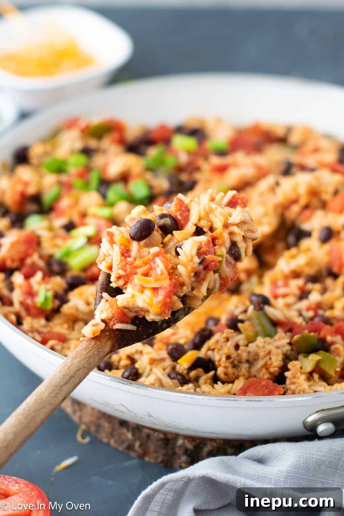Skillet Turkey Burrito Bowls 6 turkey burrito skillet