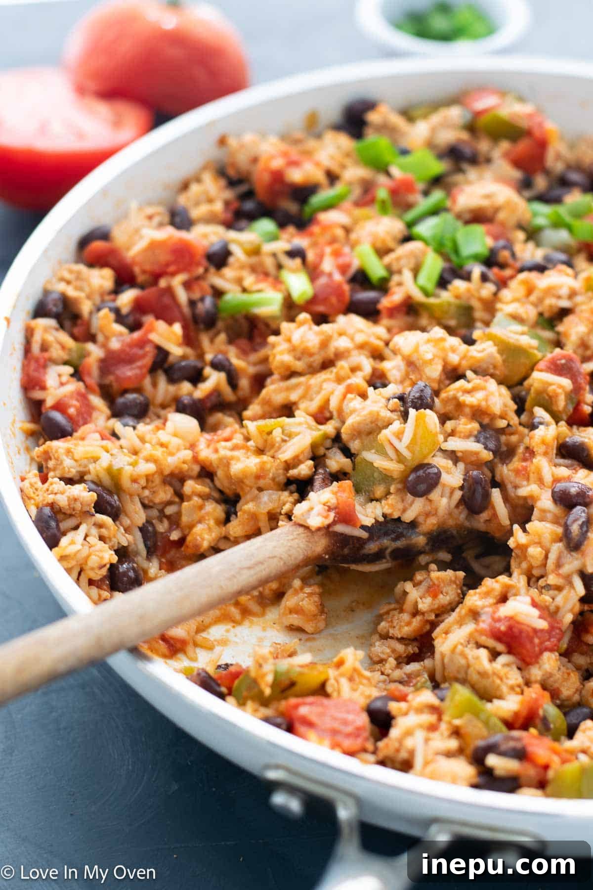 Skillet Turkey Burrito Bowls 8 turkey burrito skillet