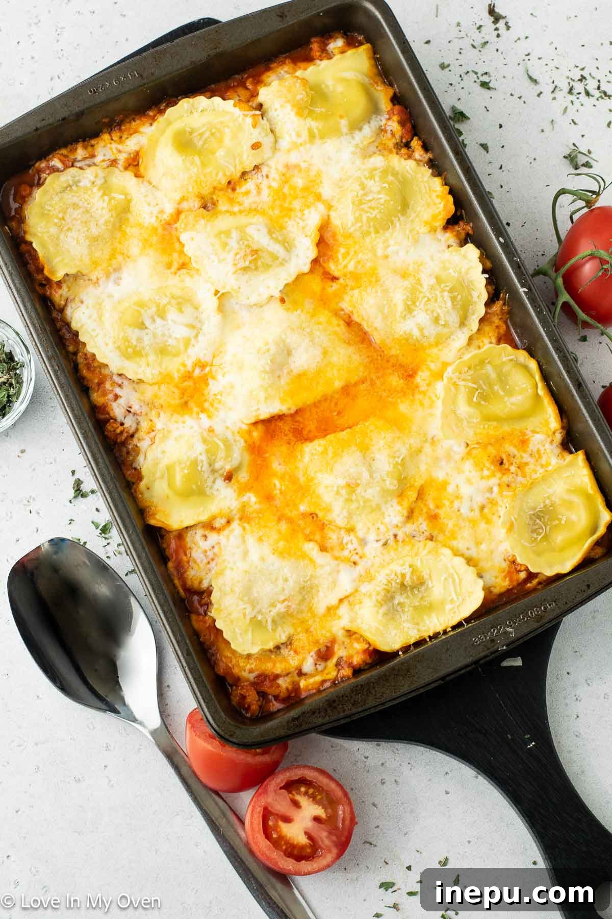sausage ravioli bake