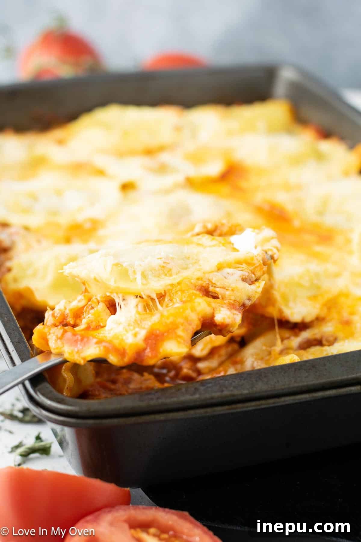 sausage ravioli bake