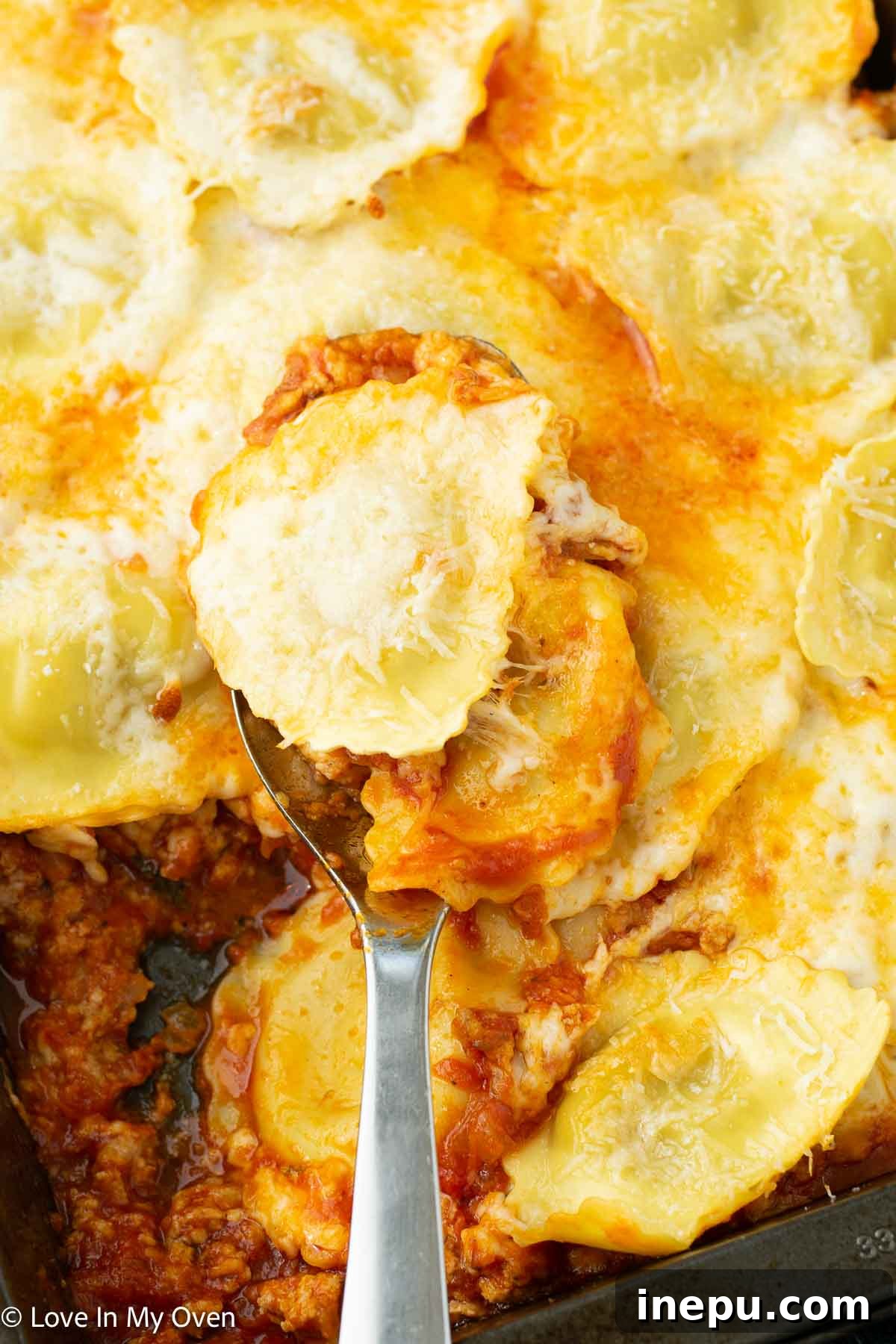 sausage ravioli bake