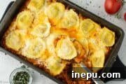 sausage ravioli bake