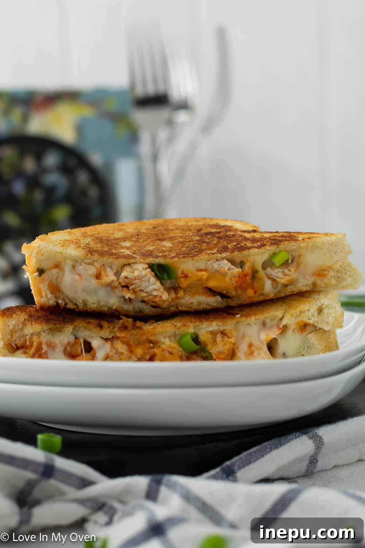 crispy, golden grilled buffalo turkey sandwich