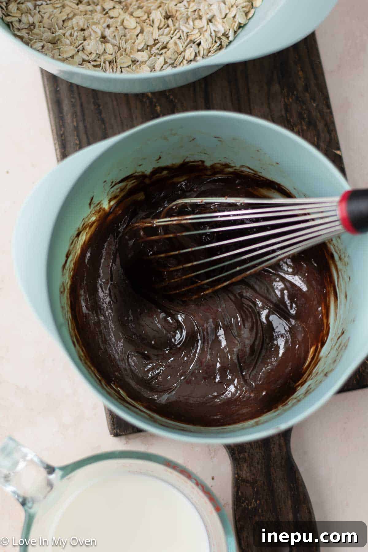 Baked Nutella Oatmeal Step 1