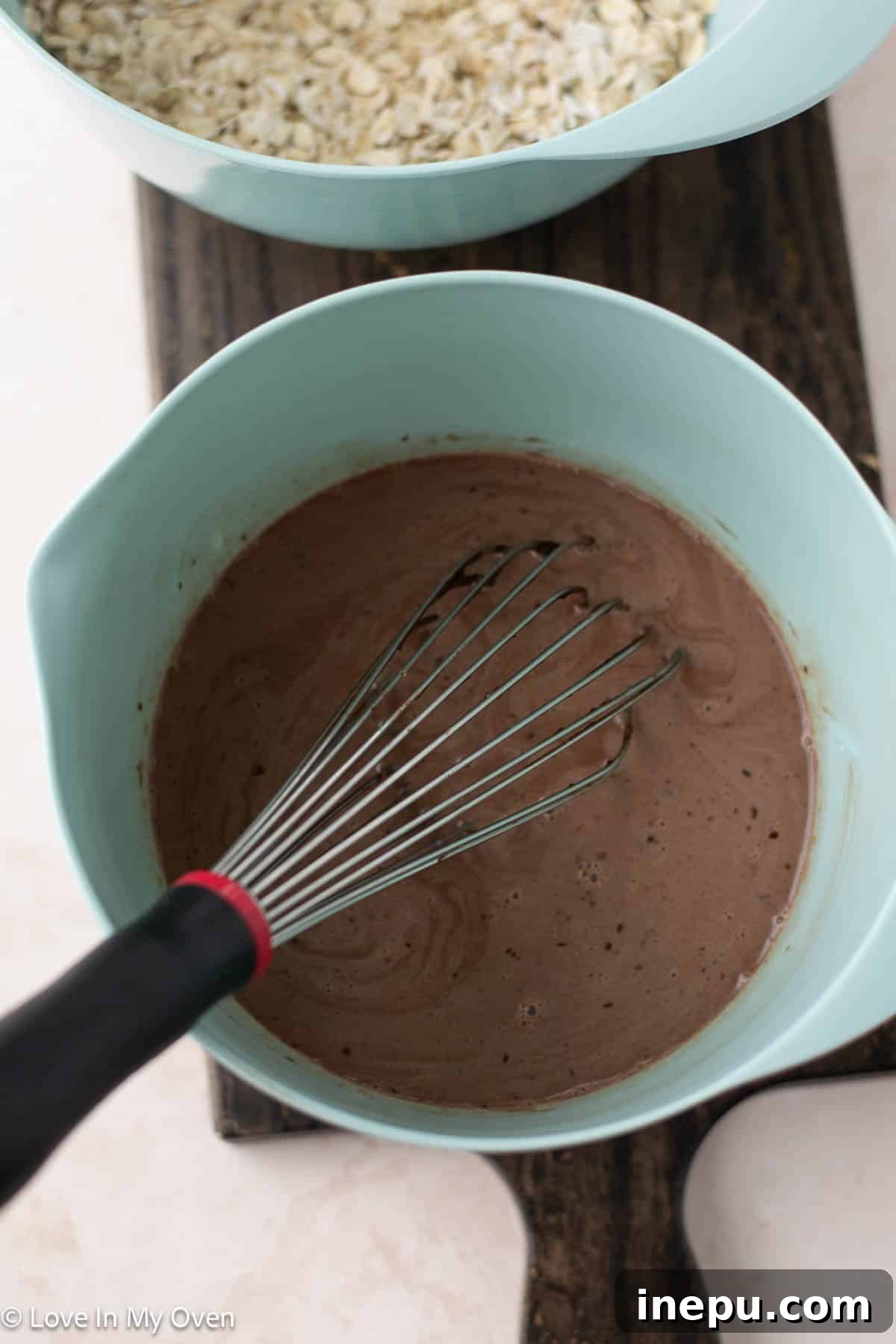 Baked Nutella Oatmeal Step 2