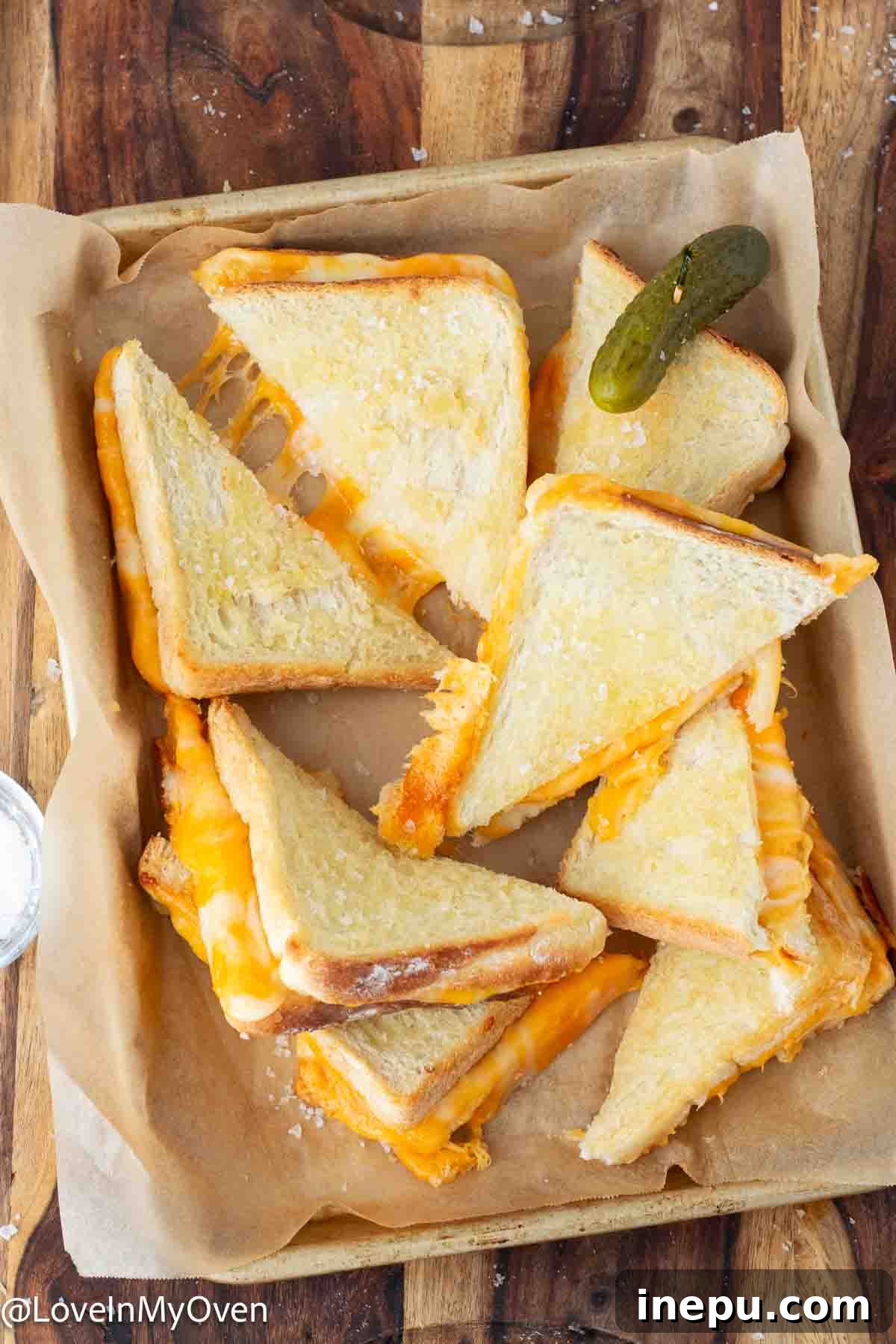Golden Oven Baked Melt 2 baked grilled cheese