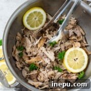 Dutch oven pulled chicken