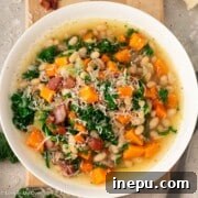 sweet potato and white bean soup