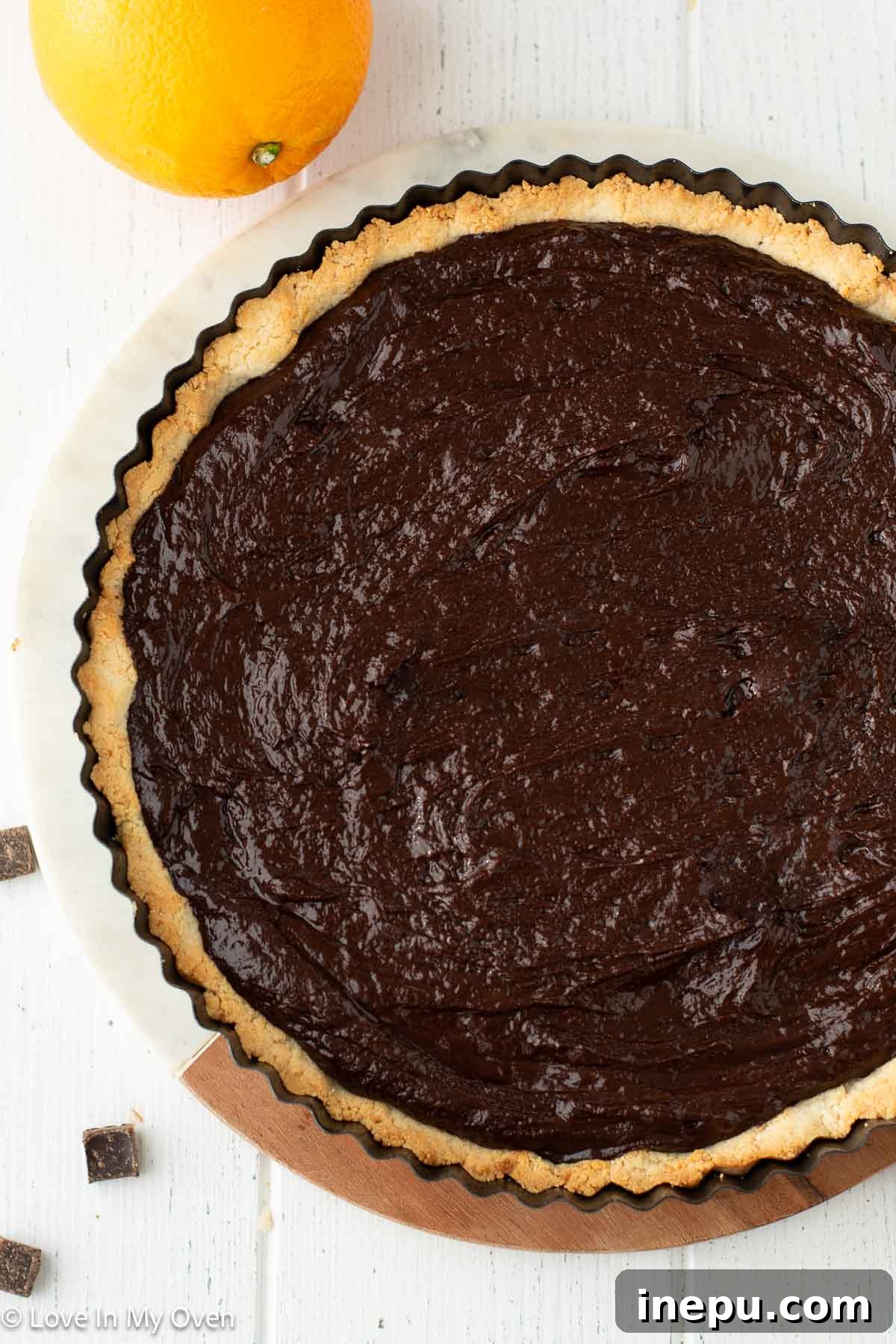 Chocolate Orange Dream 8 chocolate orange tart