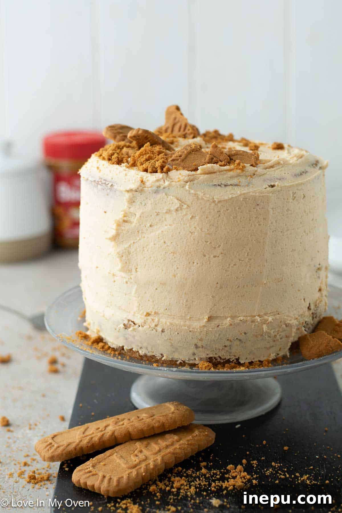 Cookie Butter Dream Cake 2 Decadent Layered Cookie Butter Cake with Biscoff Cookies