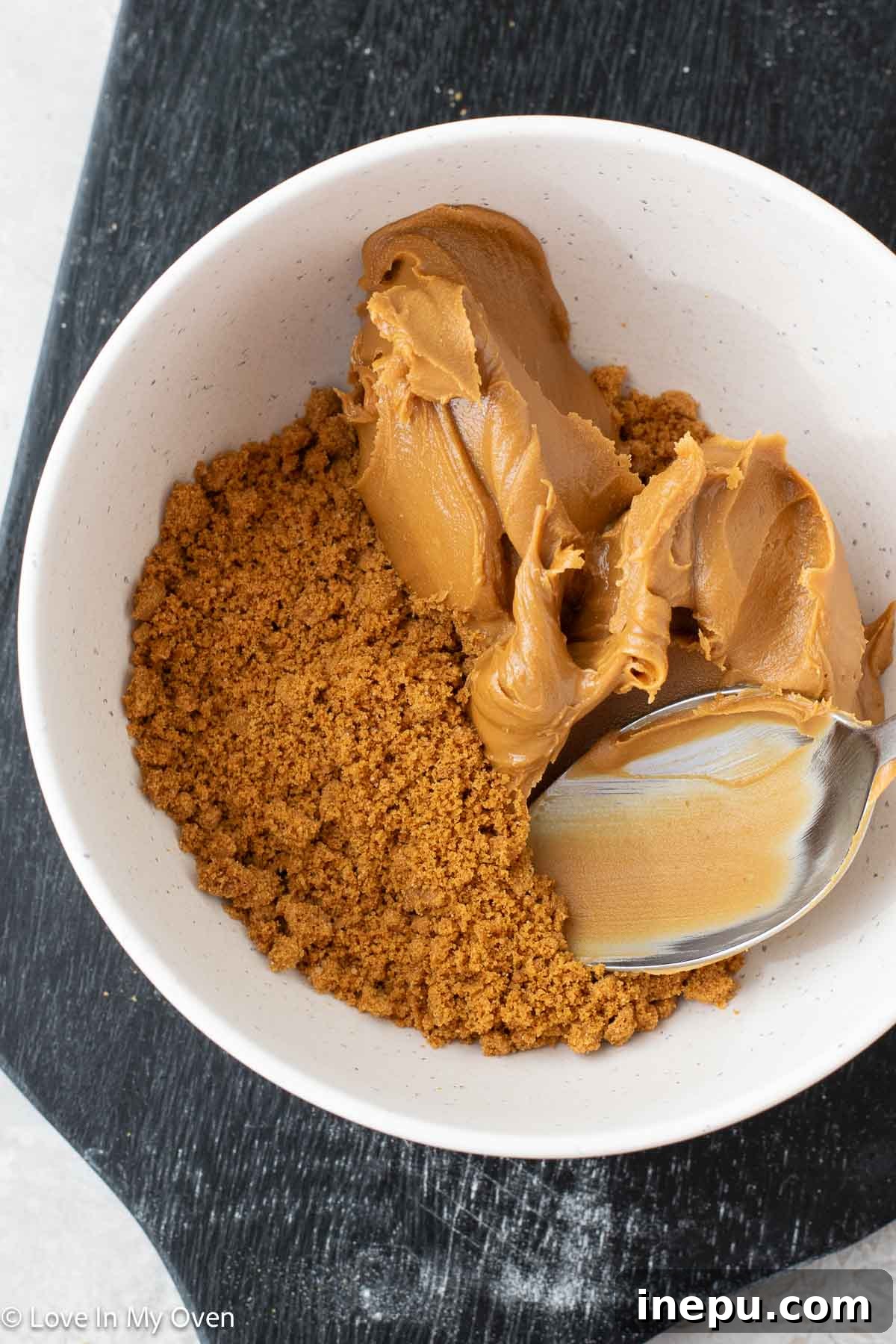 Cookie Butter Dream Cake 9 Cookie butter crumble for layered cake