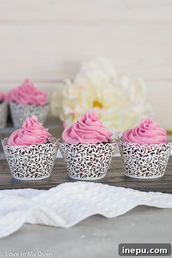 Decadent Double Chocolate Beet Cupcakes 3 Delicious chocolate beet cupcakes ready to be served
