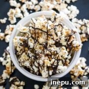 black and white popcorn