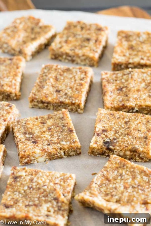 Close-up of freshly cut coconut cream Larabars