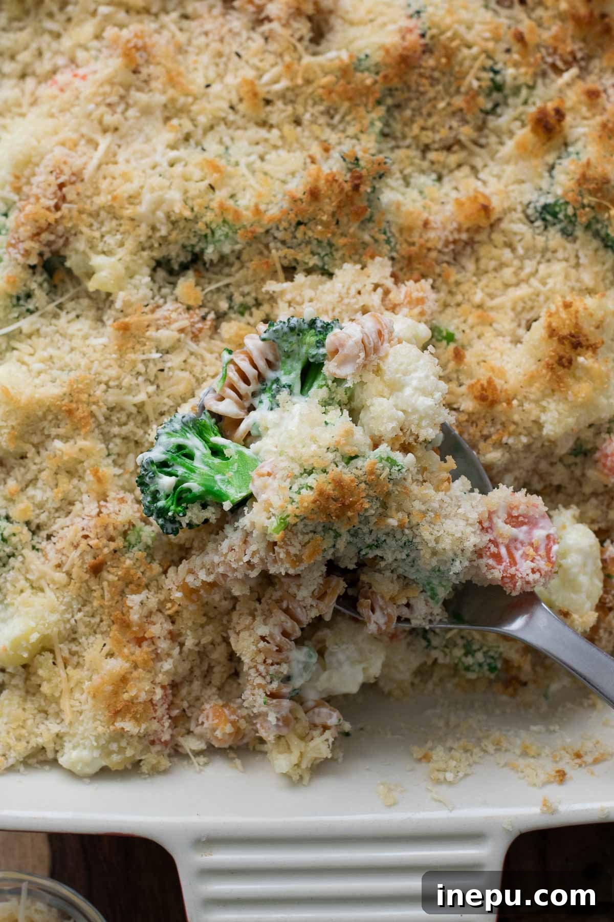Fresh broccoli, cauliflower, and carrots for a vegetable casserole